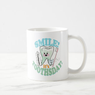 Taza De Café Higienista dental del dentista divertido