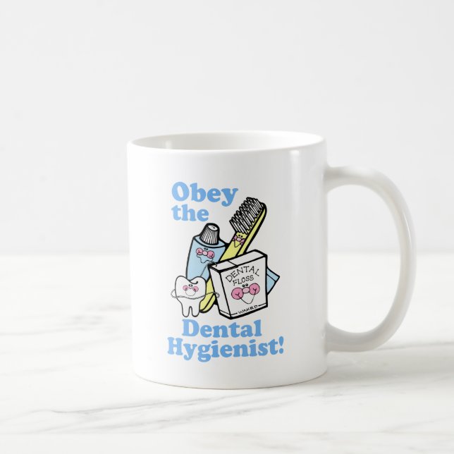 Taza De Café Higienista dental divertido (Derecha)