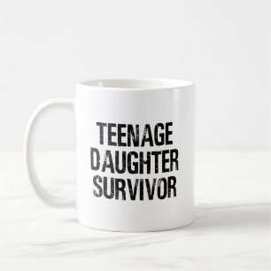 Taza De Café Hija adolescente sobreviviente de divertida cosech