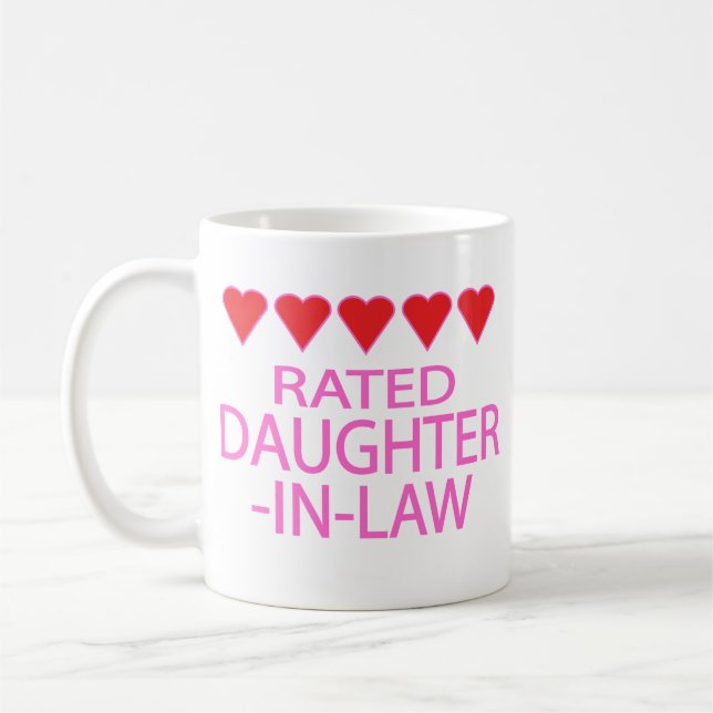 Taza De Café Hija De Cinco Corazones (Izquierda)