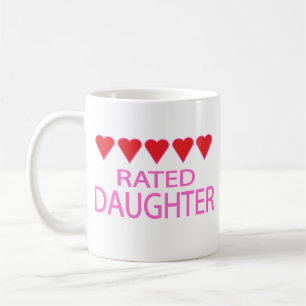 Taza De Café Hija de cinco corazones