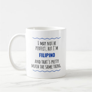 Taza De Café Hija de filipinos filipinos mitad regalo de sangre