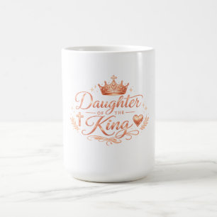 Taza De Café Hija del Rey • Camiseta Cristiana para Mujeres