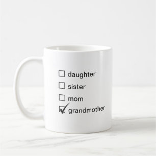 Taza De Café Hija Hermana Mamá Abuela