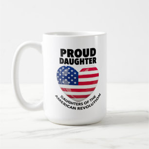 Taza De Café Hijas de la Revolución Americana Orgullosa Patriot