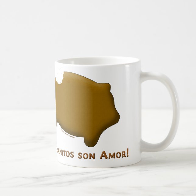 Taza De Café Hijo Amor de Marranitos (Marranitos es el amor) (Derecha)