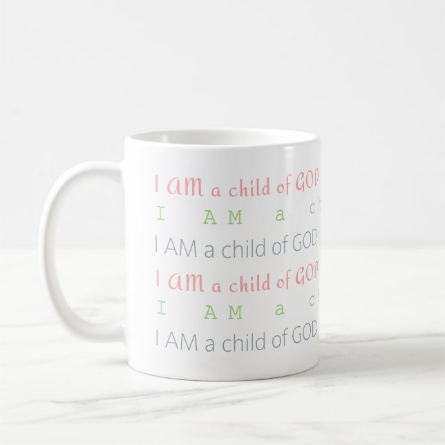 Taza De Café HIJO cristiano de DIOS Mug (Izquierda)