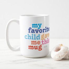 Taza De Café hijo favorito del día de la madre o del padre
