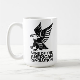 Taza De Café Hijos de la Revolución Americana Descendiente de u