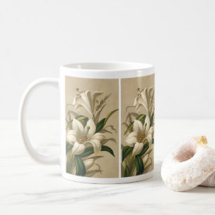 Taza De Café Hijos de Semana Santa, flores victorianas en flor