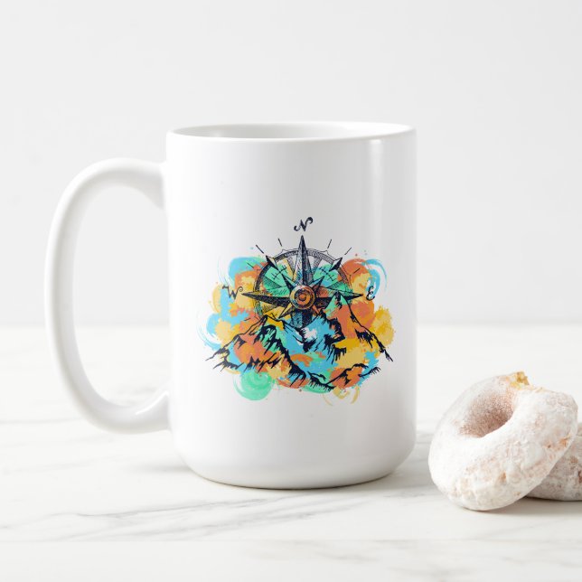 Taza De Café Hiking Mug (Con donut)