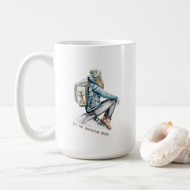 Taza De Café Hiking Mug (Con donut)