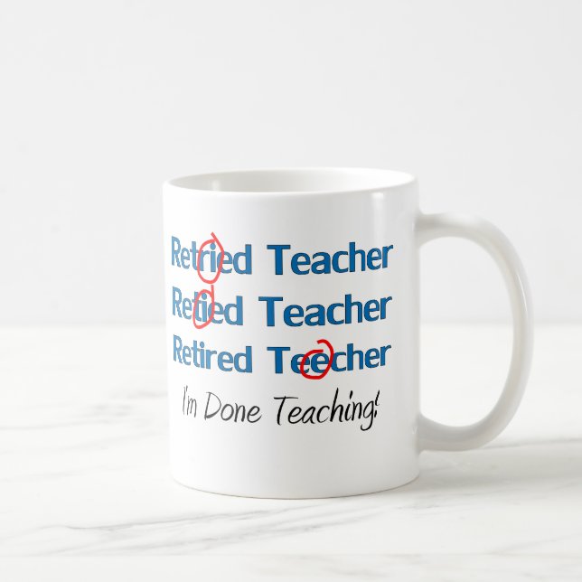 Taza De Café Hilarous retiró los regalos del profesor (Derecha)