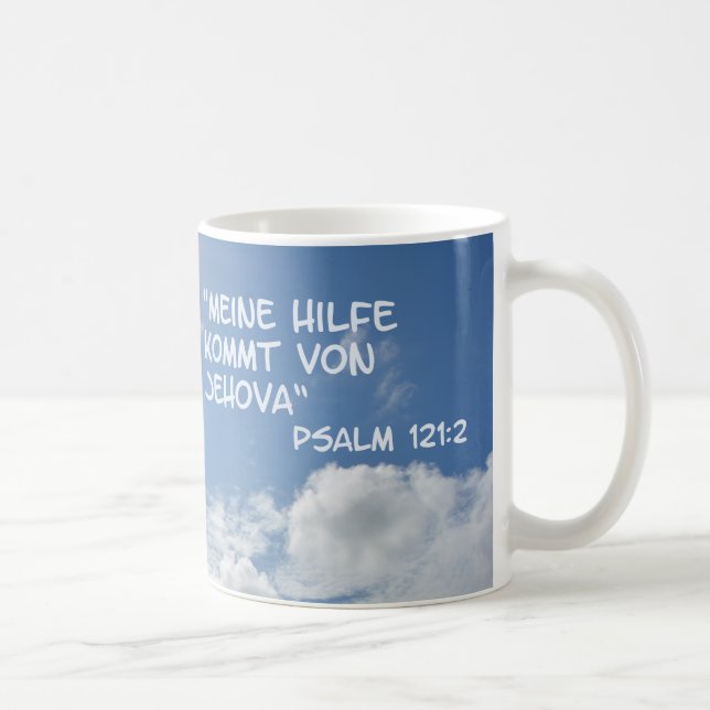 Taza De Café Hilfe kommt von Jehova...... (Derecha)