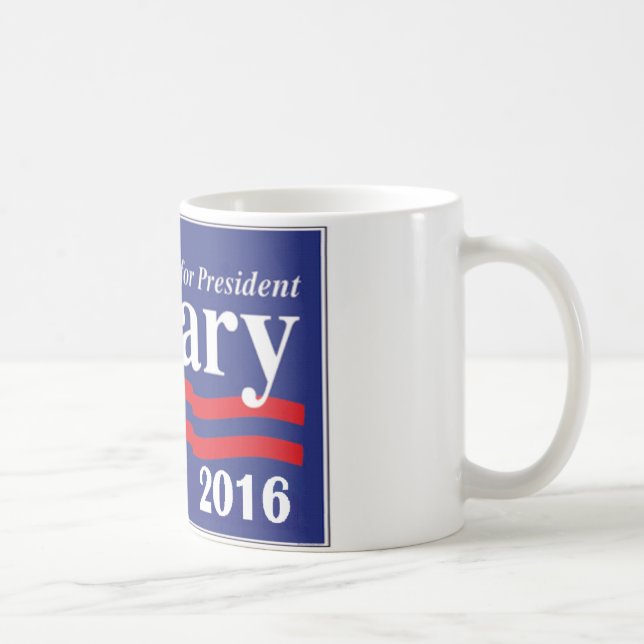 Taza De Café Hillary Clinton para el presidente 2016 (Derecha)