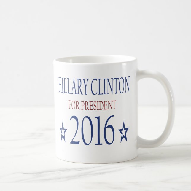 Taza De Café Hillary Clinton para el presidente 2016 (Derecha)