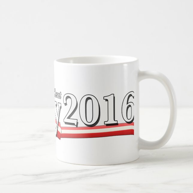 Taza De Café Hillary Clinton para el presidente 2016 (Derecha)