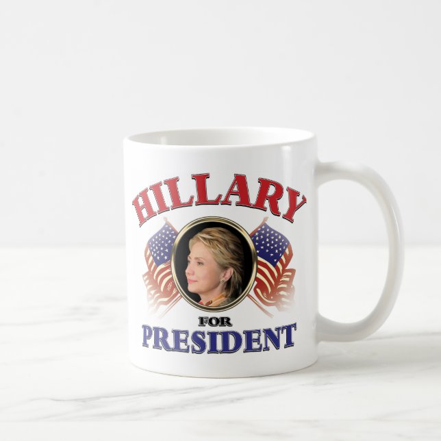Taza De Café Hillary Clinton Presidente 2016 (Derecha)