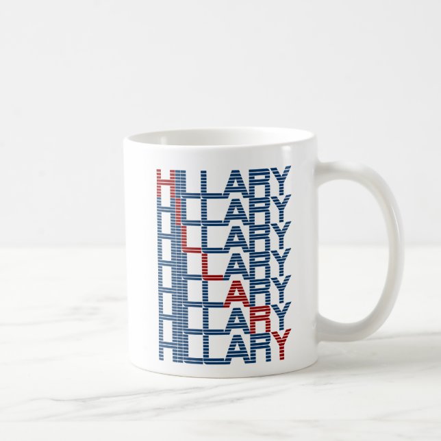 Taza De Café hillary clinton textStacks (Derecha)