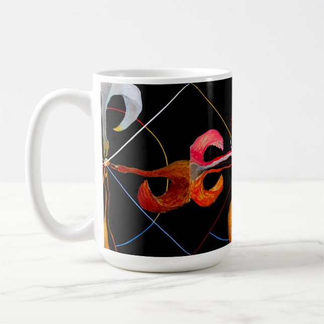 Taza De Café Hilma af Klint - The Swan No. 7 (Izquierda)