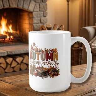 Taza De Café Hilo Artístico Otoño Me Viste Perfectamente