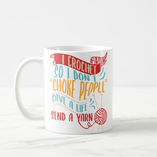 Taza De Café Hilo de ganchillo para acolchar ganchillo de punto (Izquierda)
