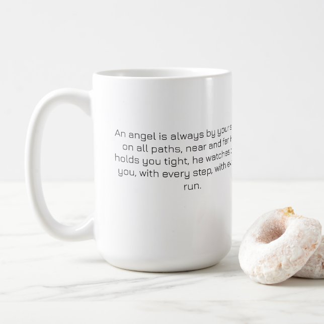 Taza De Café Himmlischer Friedensengel – Leuchtende Liebe (Con donut)