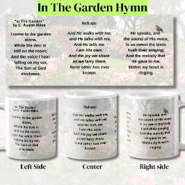 Taza De Café Himno Cristiano En El Jardín