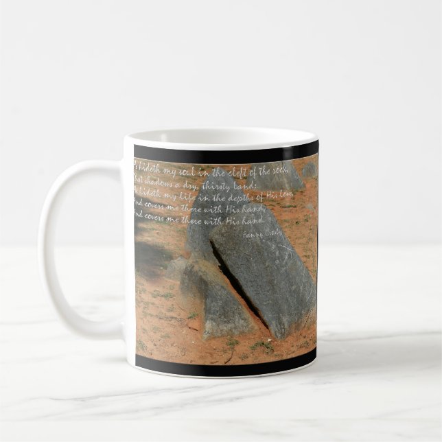 Taza De Café Himno de Fannie Crosby Él escondió mi alma (Izquierda)