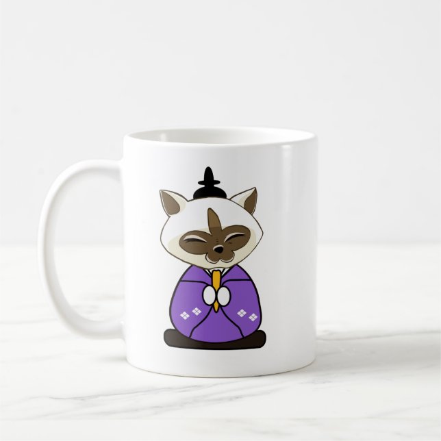 Taza De Café Hinamatsuri Siamese gats Hina Ningyo (Izquierda)