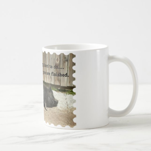 Taza de café hinchada pote divertido del cerdo (Derecha)