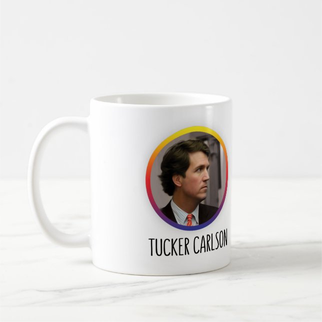 Taza De Café Hinchas de Tucker Carlson Mug (Izquierda)