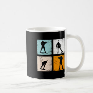 Taza De Café Hinchas Retro Biatlón Hombres Mujeres Niños