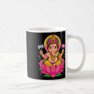 Taza De Café Hindú Ganesh Puja Dios Elefante India Meditación Y