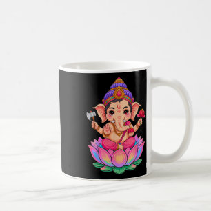 Taza De Café Hindu Ganesha Puja Dios Elefante India Meditación 