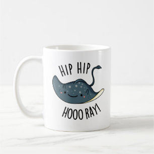 Taza De Café Hip Hip Hoo-ray Chiste de Raya Punzante 
