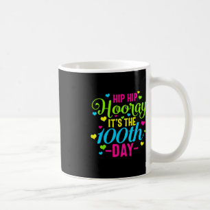 Taza De Café Hip Hooray es el 100° día de clases más inteligent