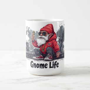 Taza De Café Hip Hop Gnome Ilustracion - Gnome Life