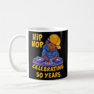 Taza De Café Hip Hop Música 50 años Historia Negra Dj Da