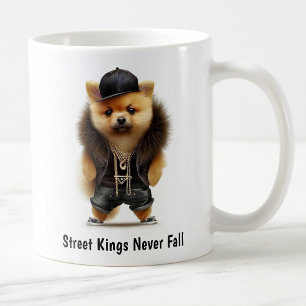 Taza De Café Hip Hop Pomeranian Thug Coffee Mug