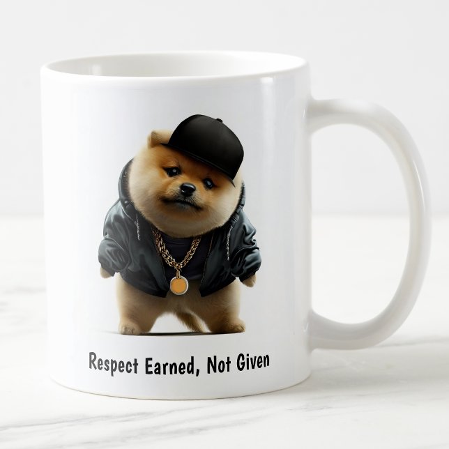 Taza De Café Hip Hop Pomeranian Thug Coffee Mug (Subido por el creador)
