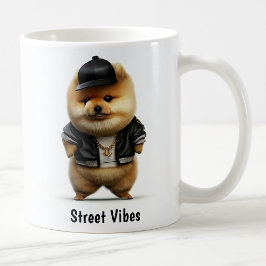 Taza De Café Hip Hop Pomeranian Thug Coffee Mug