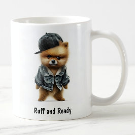 Taza De Café Hip Hop Pomeranian Thug Coffee Mug