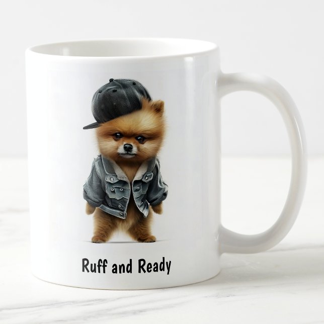 Taza De Café Hip Hop Pomeranian Thug Coffee Mug (Subido por el creador)