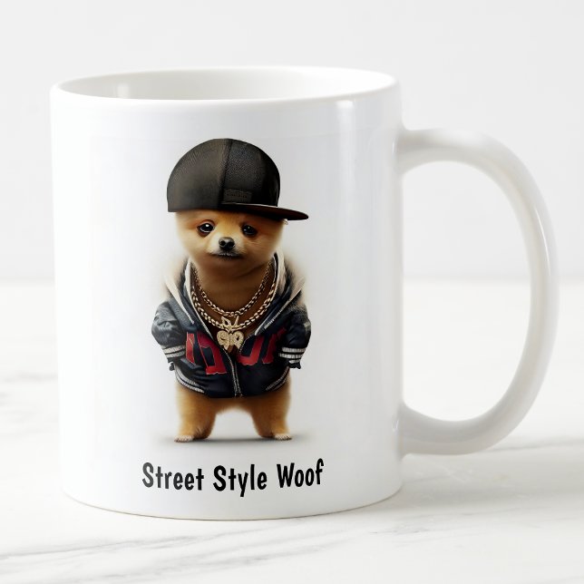 Taza De Café Hip Hop Pomeranian Thug Coffee Mug (Subido por el creador)