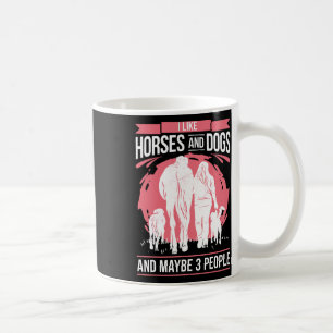 Taza De Café Hípica - Caballos y bambú; Perros - Caballo