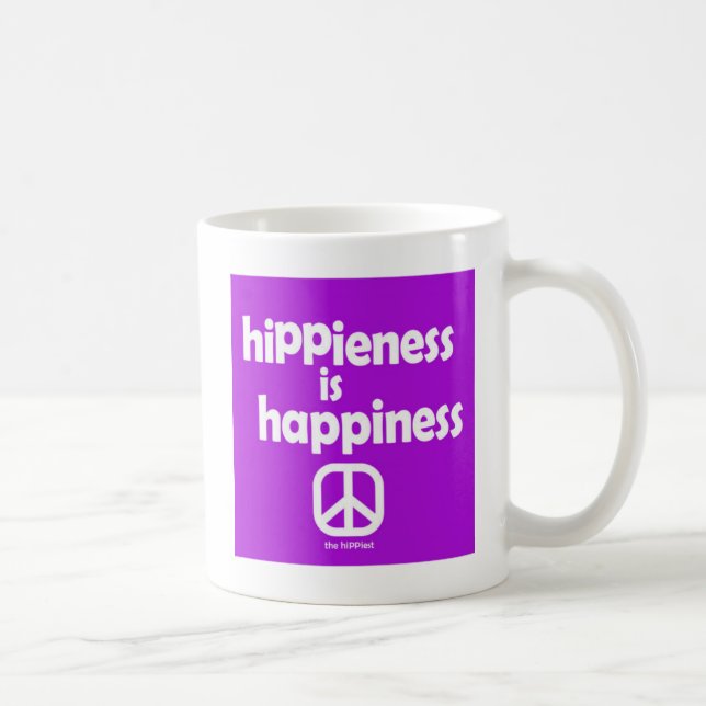 Taza De Café Hipidez es felicidad Mug (Derecha)