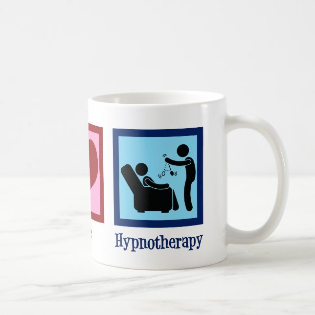 Taza De Café Hipnoterapeuta Paz Amor Hipnoterapia (Derecha)