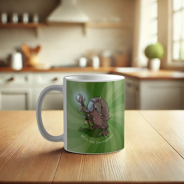 Taza De Café Hipnótico Armadillo Leche y dos Personalizados de  (Subido por el creador)