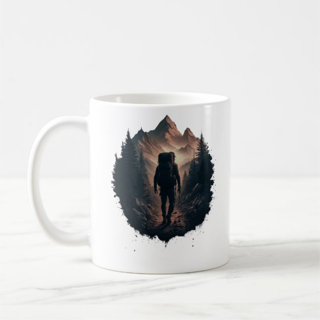 Taza De Café Hipódromo de aventura - Explorador de montaña (Izquierda)